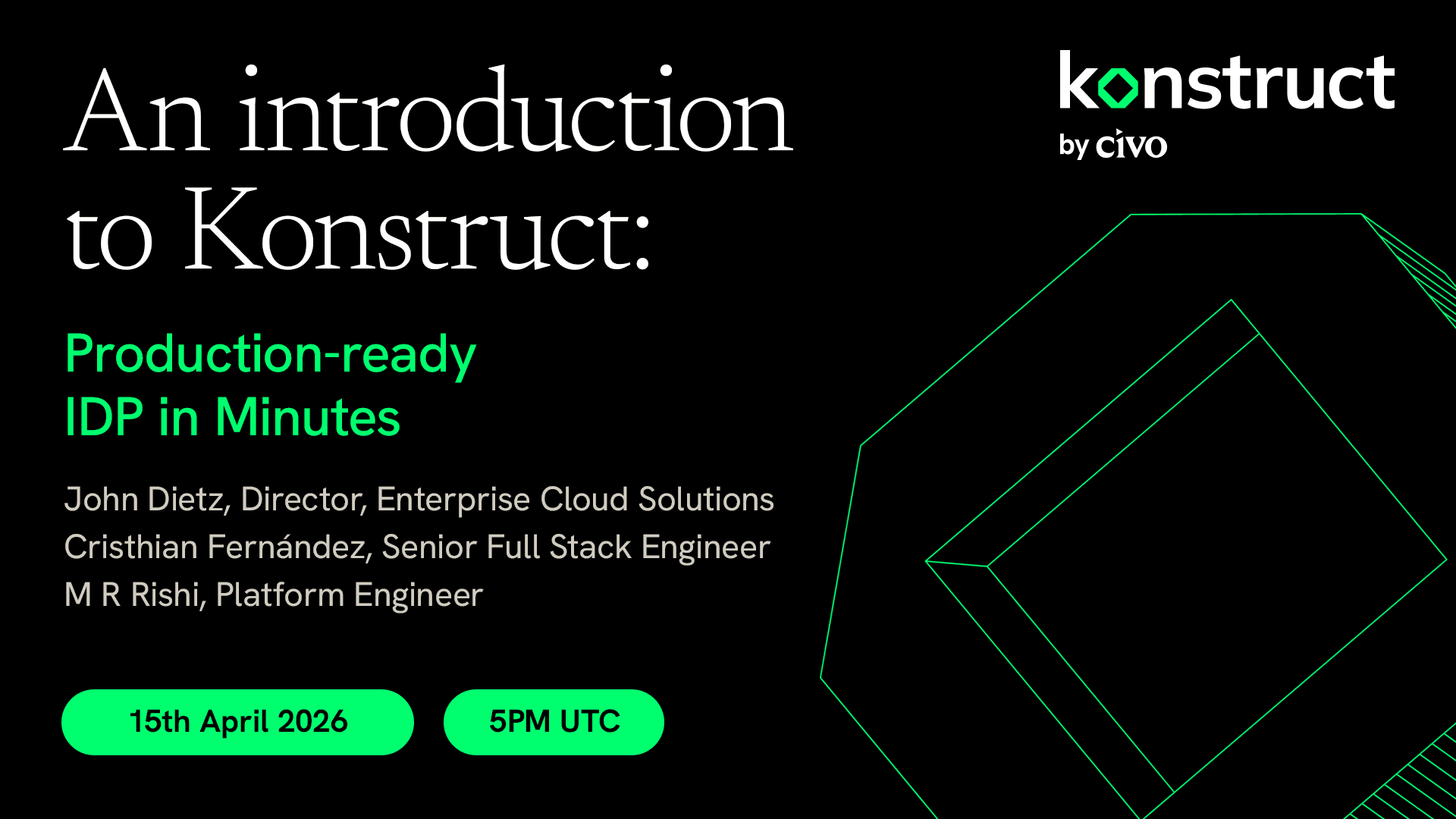 An introduction to Konstruct: Production-ready IDP in minutes