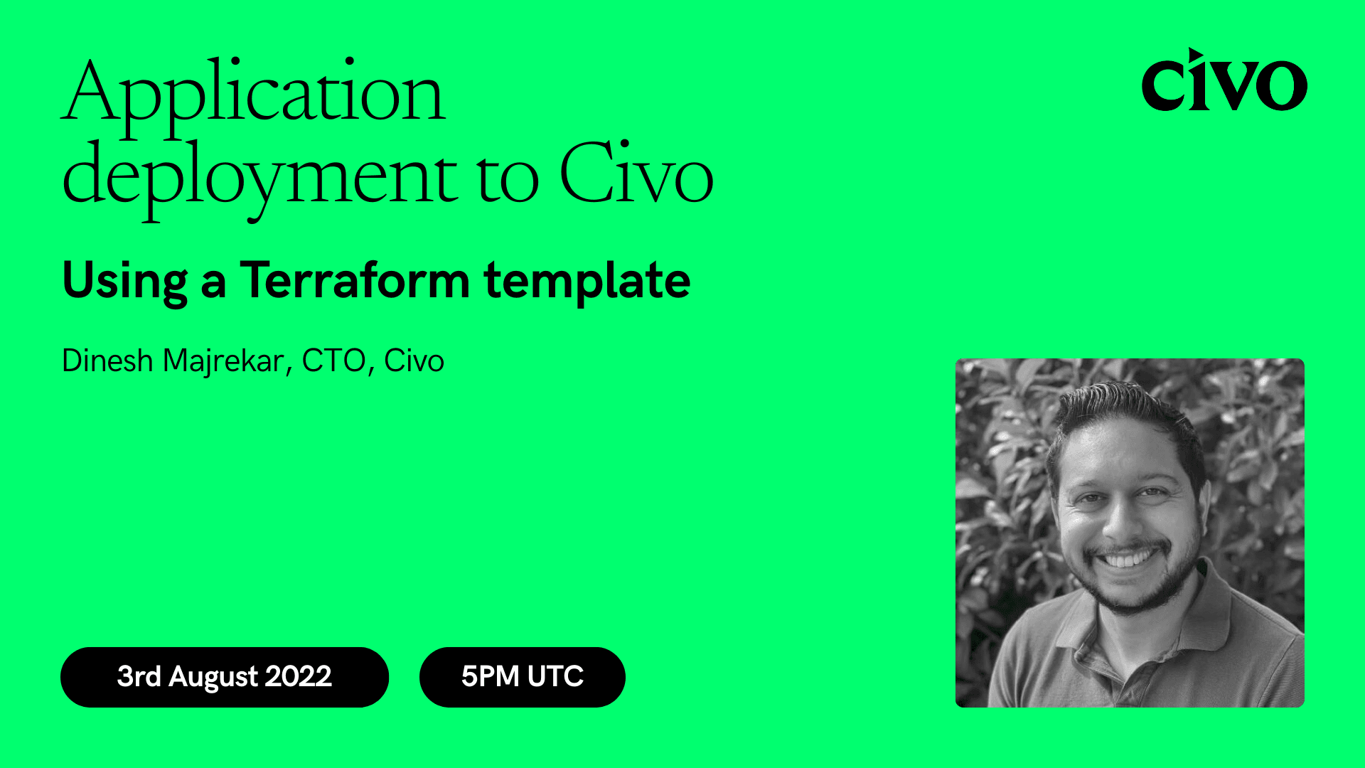 Application deployment to Civo with a Terraform template