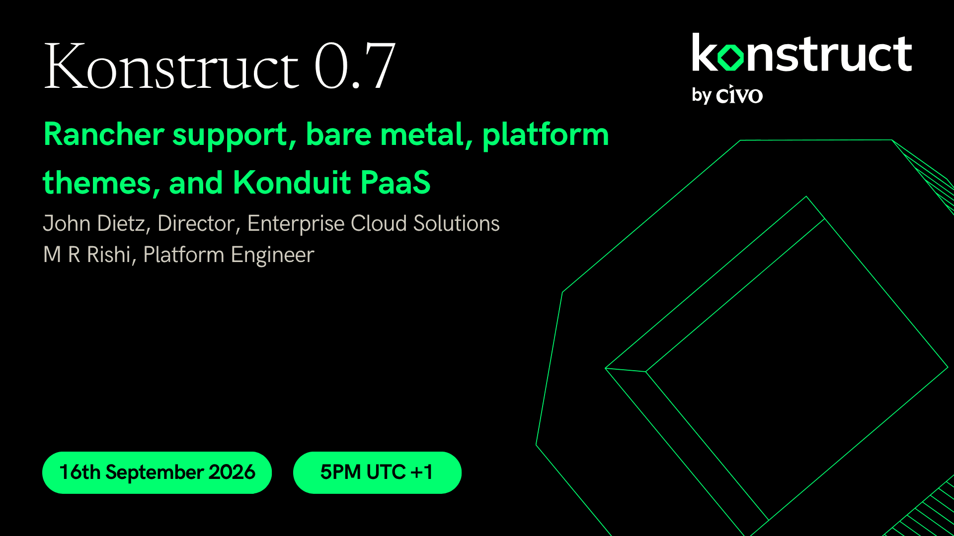 Konstruct 0.7: Rancher support, bare metal, platform themes, and Konduit PaaS