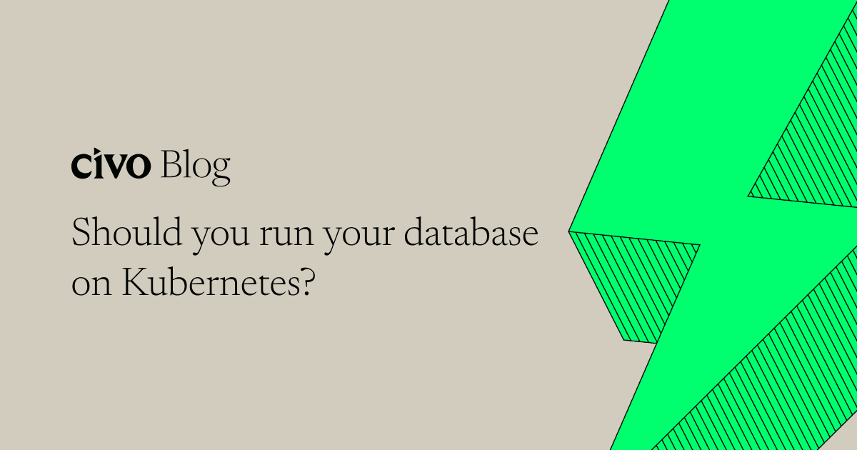 Should you run your database on Kubernetes?