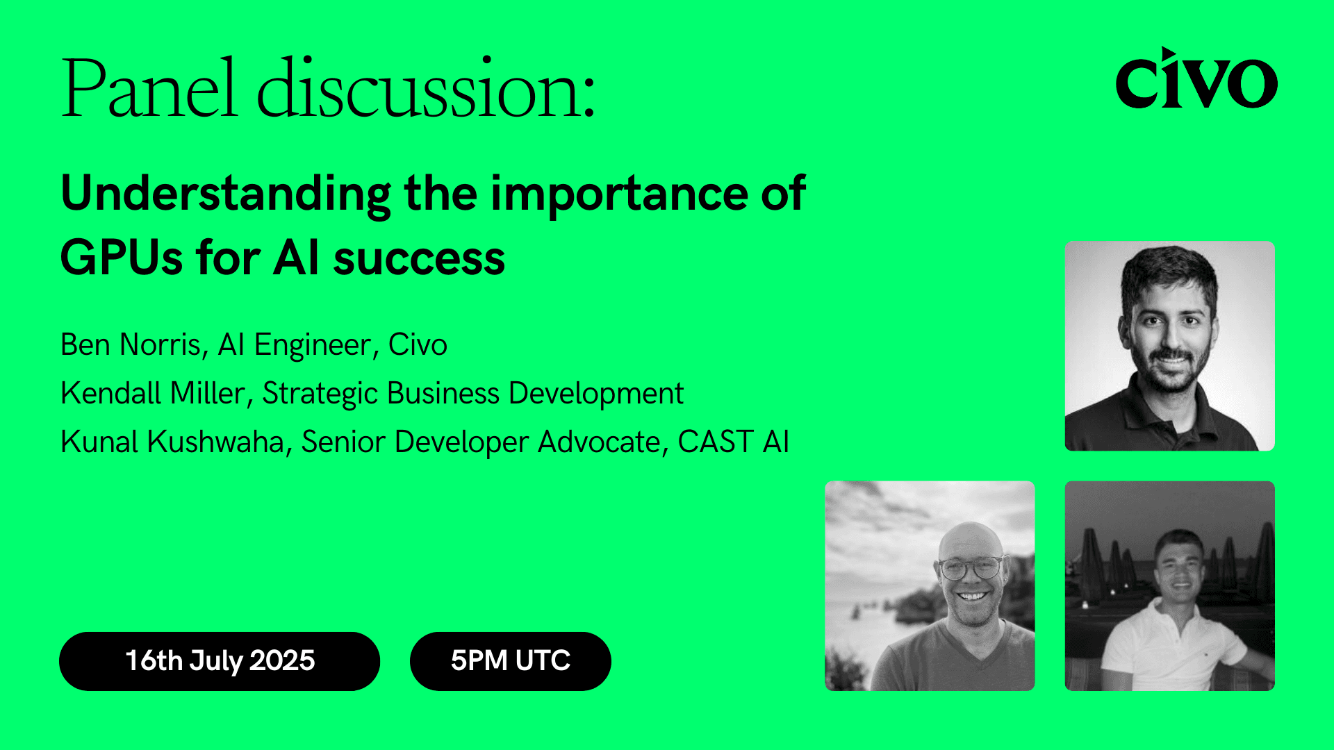 Panel discussion: Understanding the importance of GPUs for AI success