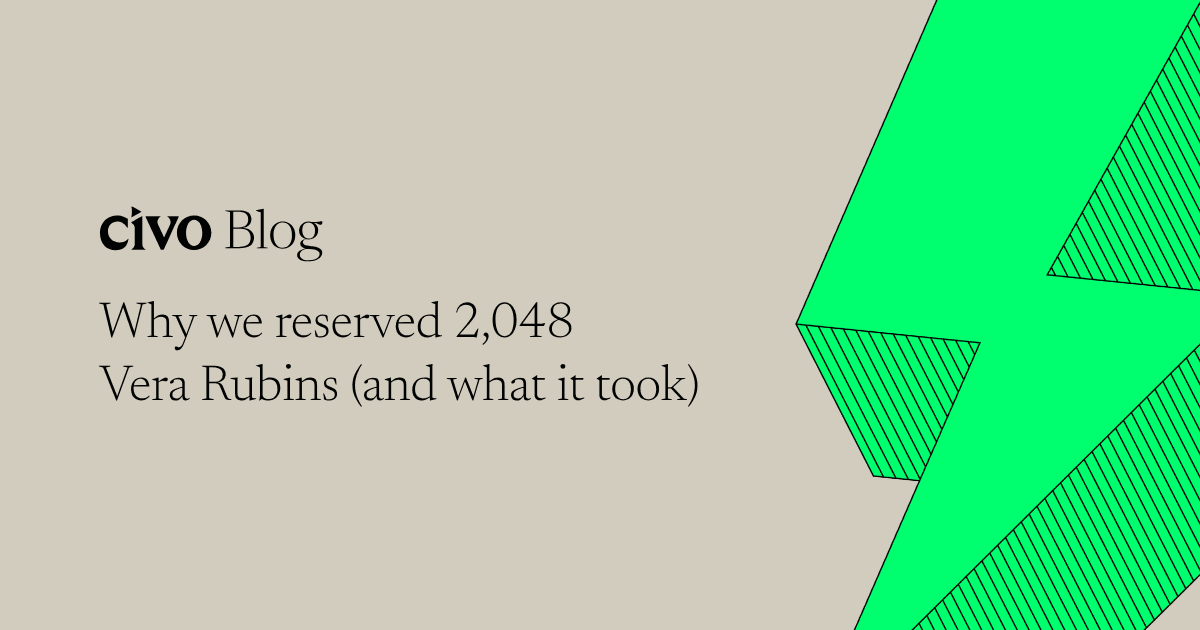 Why we reserved 2,048 Vera Rubins (and what it took)
