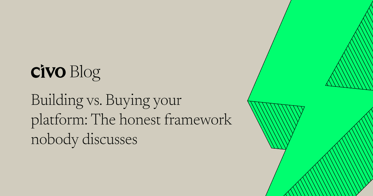 Building vs. Buying your platform: The honest framework nobody discusses