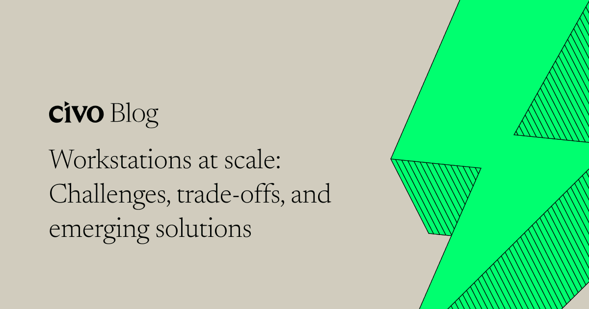 Workstations at scale: Challenges, trade-offs, and emerging solutions