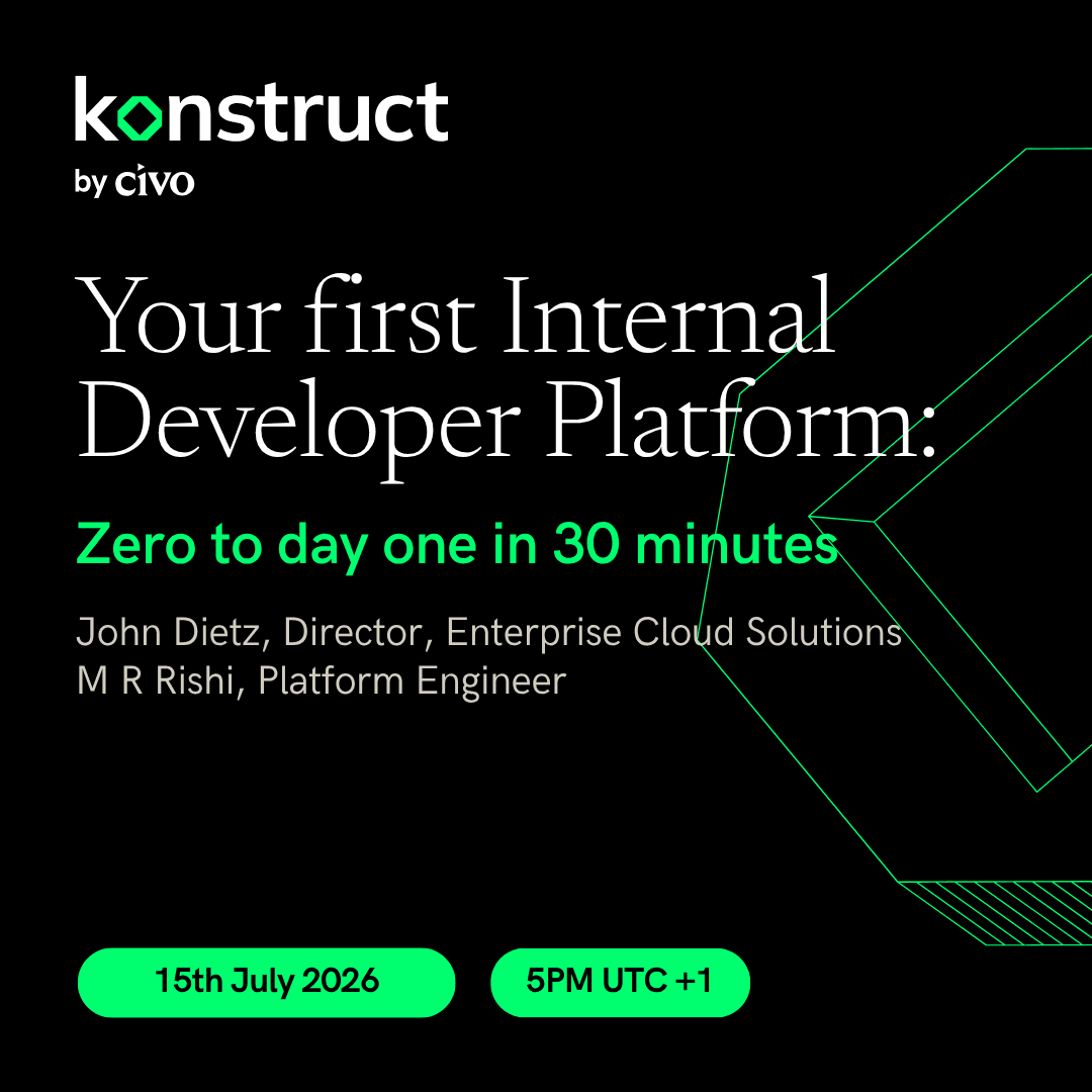 Your first Internal Developer Platform: Zero to day one