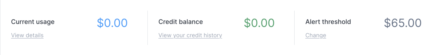 Civo charges summary