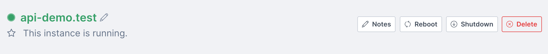 Delete an instance from the dashboard