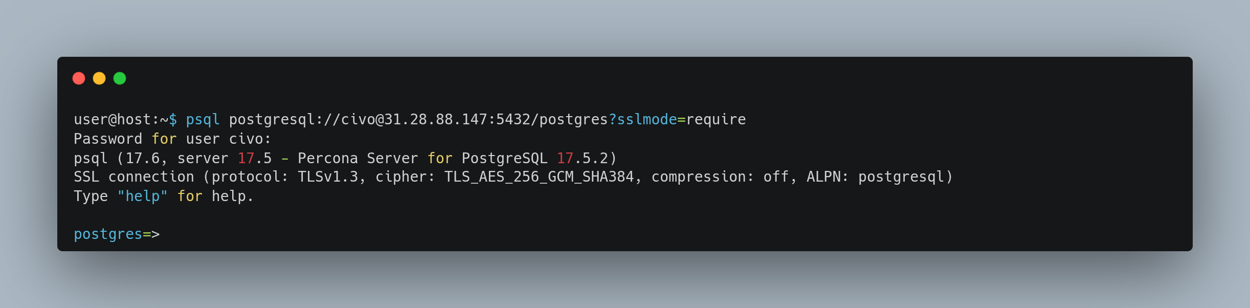 psql connection string