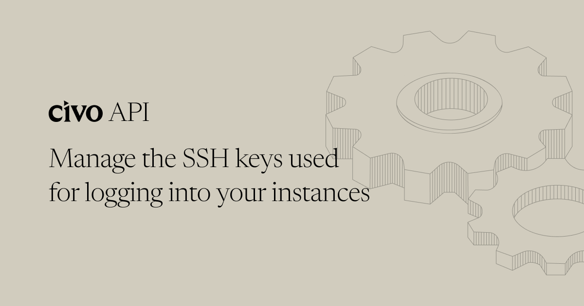 SSH Keys - Cloud API Documentation - Civo.com